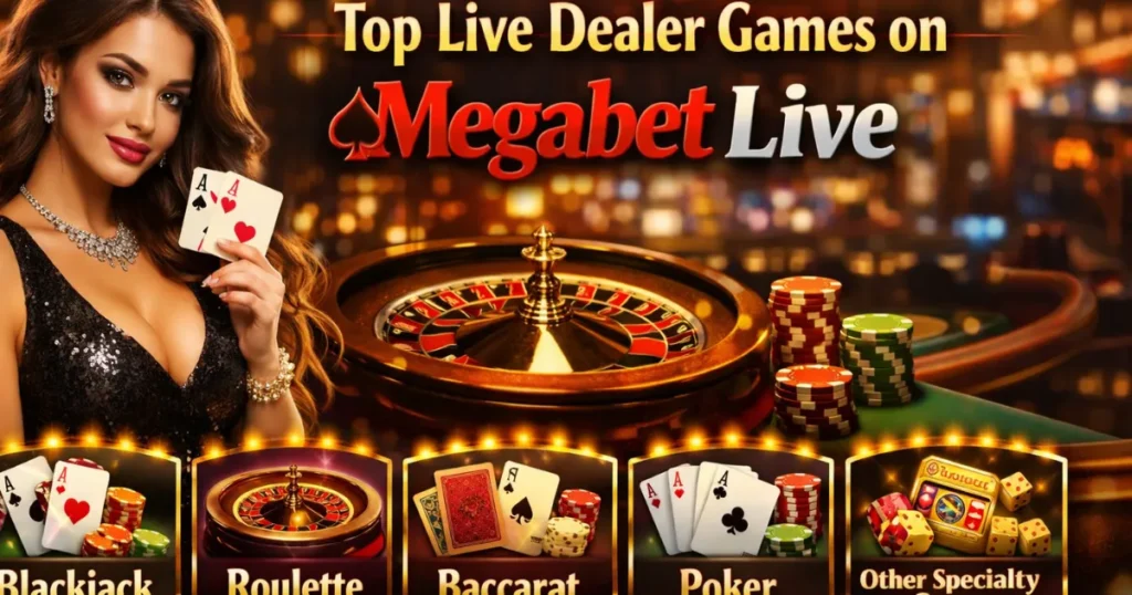 Top Live Dealer Games on Megabet Live